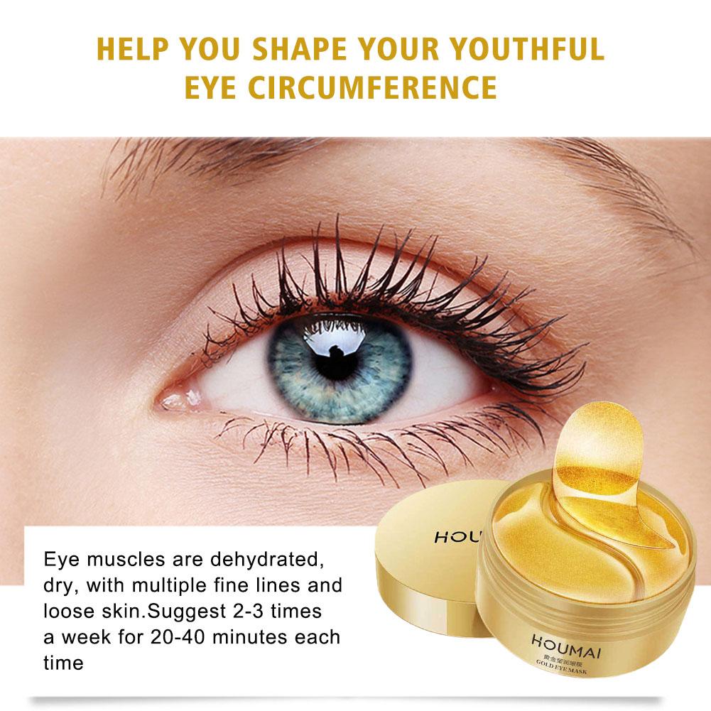 24K Gold Eye Mask 80g Hydratin - Luxury Gold Skincare ulasan dan harga