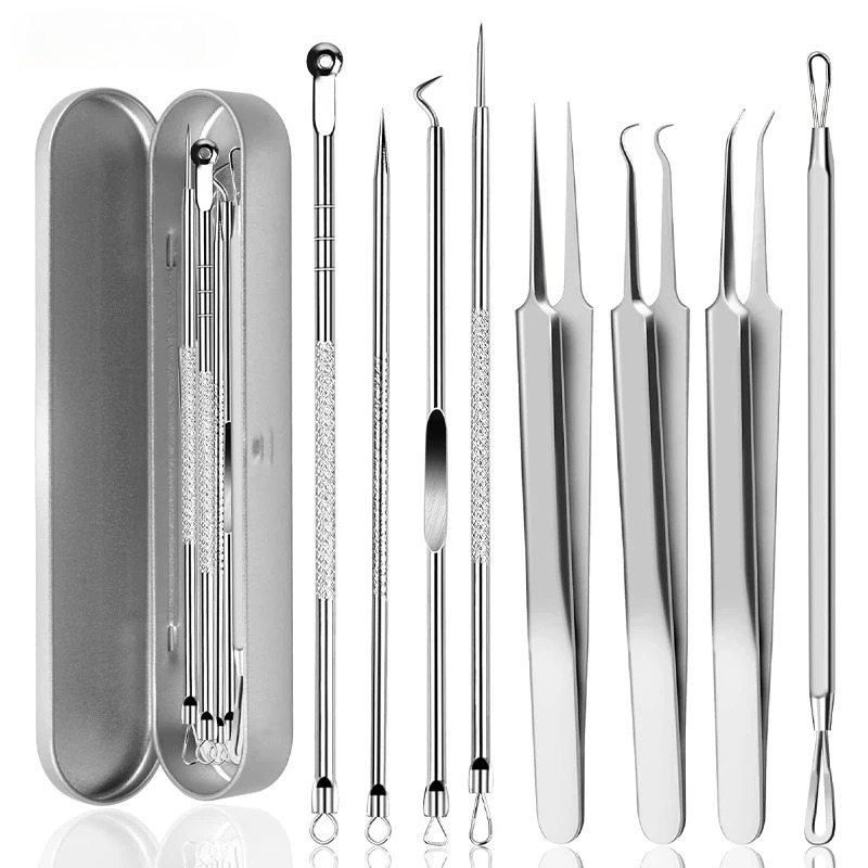 Stainless Steel Acne Blackhead - Luxury Skincare Acne ulasan dan harga