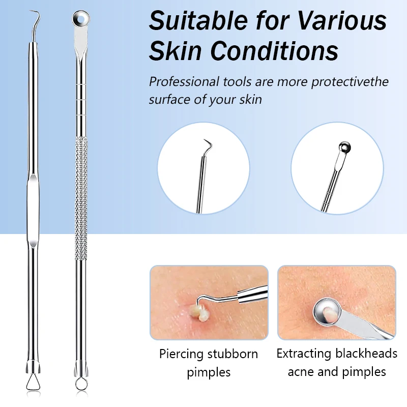Stainless Steel Acne Blackhead - Luxury Skincare Acne ulasan dan harga