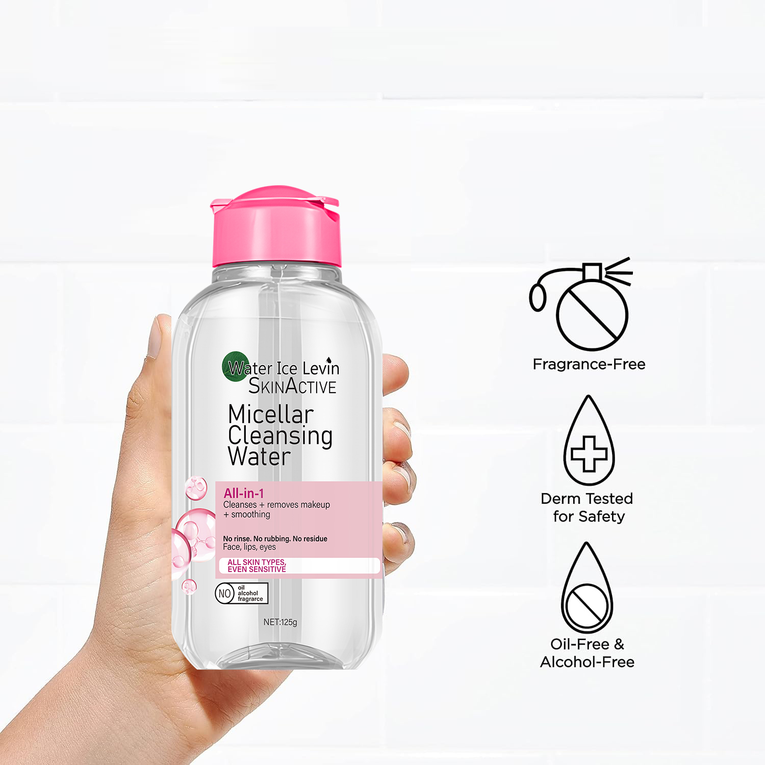 3-in-1 Micellar Water 125ml -  - Ceramide Complex Cream ulasan dan harga