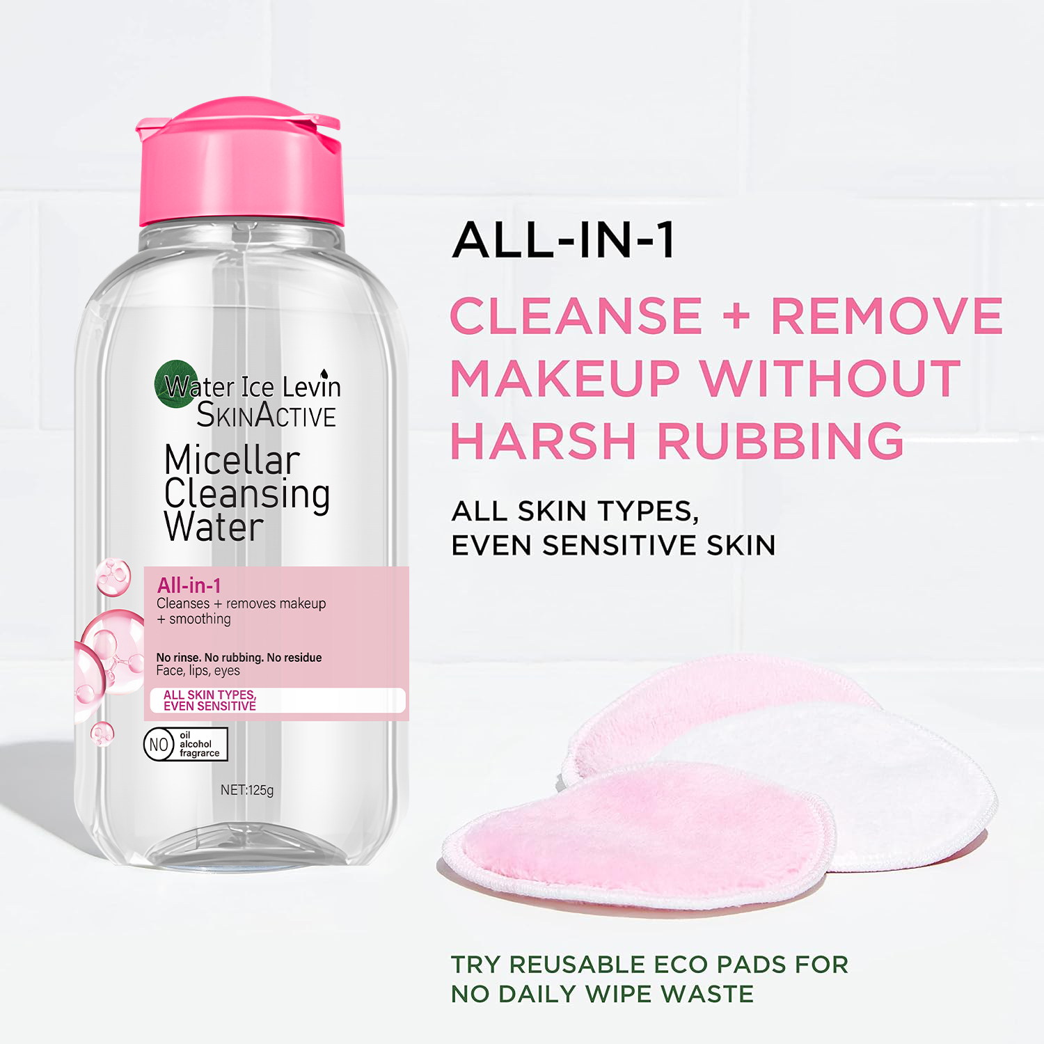3-in-1 Micellar Water 125ml -  - Ceramide Complex Cream ulasan dan harga