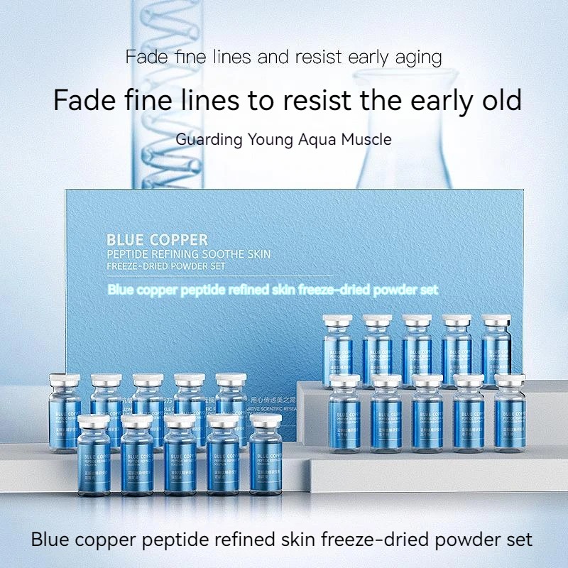 20pcs Blue Copper Peptide Free - Oligopeptide Wrinkle ulasan dan harga