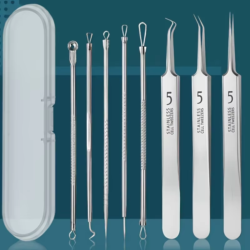 8 Pcs Blackhead Remover Kit –  - Luxury Skincare Acne ulasan dan harga
