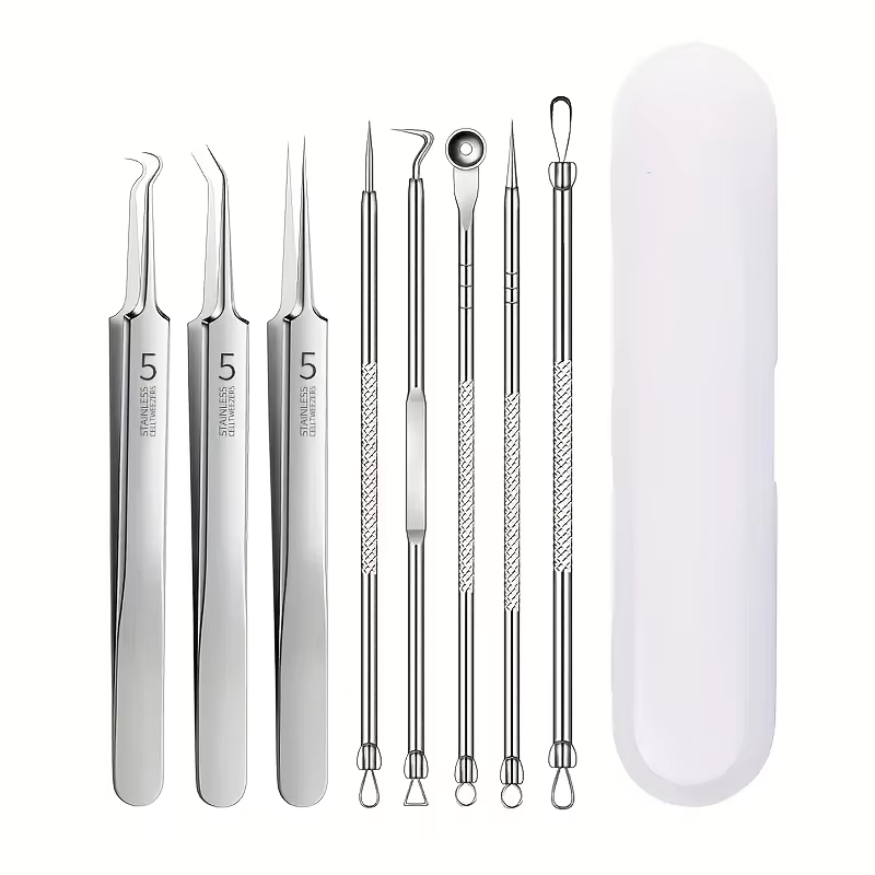 8 Pcs Blackhead Remover Kit –  - Luxury Skincare Acne ulasan dan harga