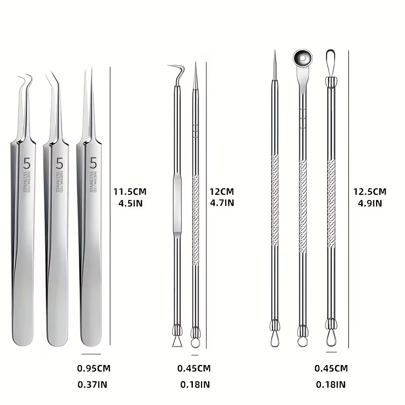 8 Pcs Blackhead Remover Kit –  - Luxury Skincare Acne ulasan dan harga
