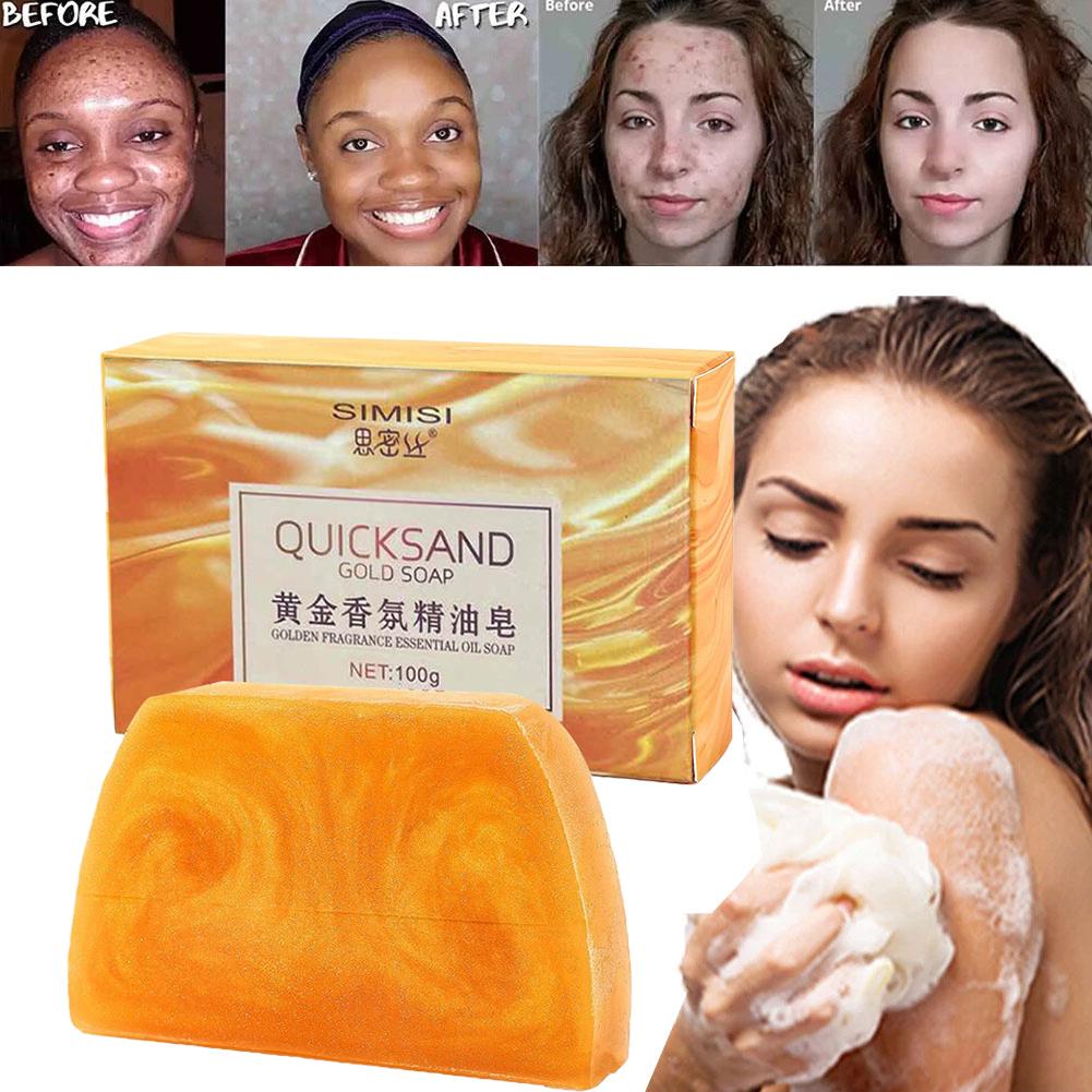 Handmade Gold Soap Trapezoidal - Luxury Skincare Oil ulasan dan harga