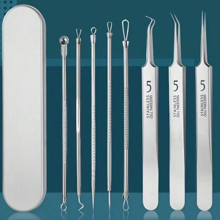 3/8PCS Stainless Steel Blackhe - Luxury Skincare Acne ulasan dan harga