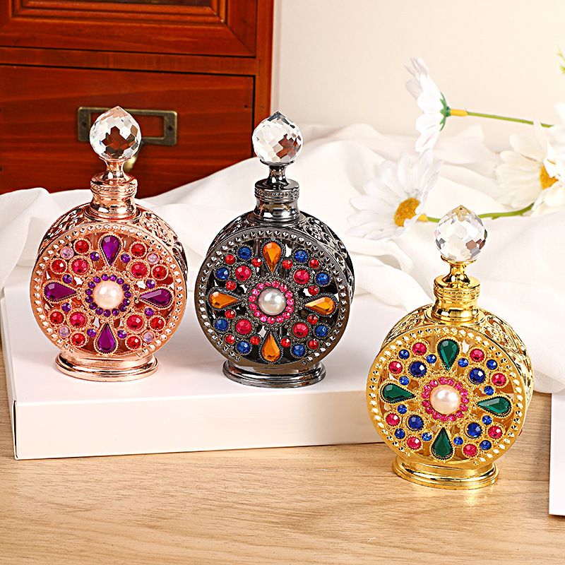 12ML Perfume Bottle Metal Empt - Luxury Skincare Oil ulasan dan harga
