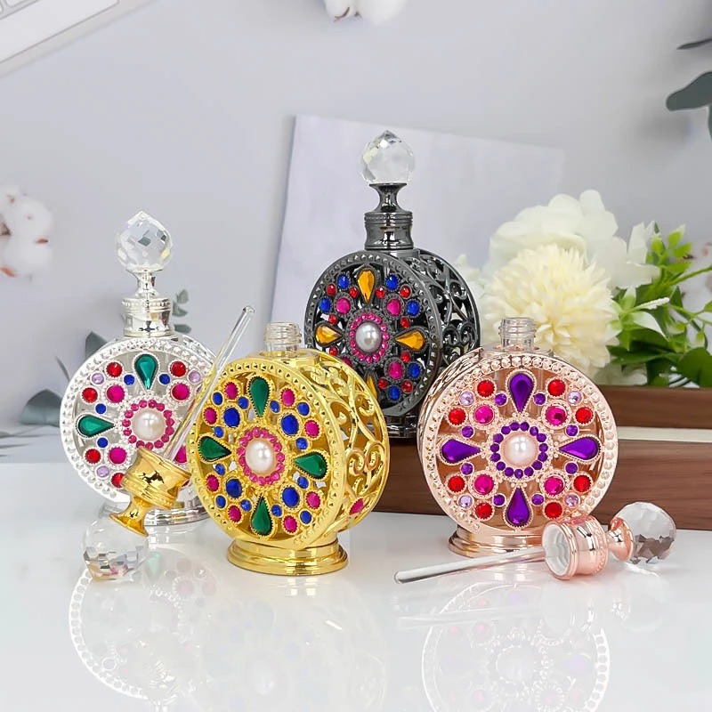 12ML Perfume Bottle Metal Empt - Luxury Skincare Oil ulasan dan harga