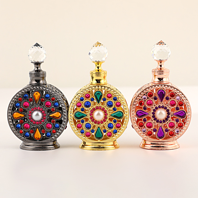 12ML Perfume Bottle Metal Empt - Luxury Skincare Oil ulasan dan harga