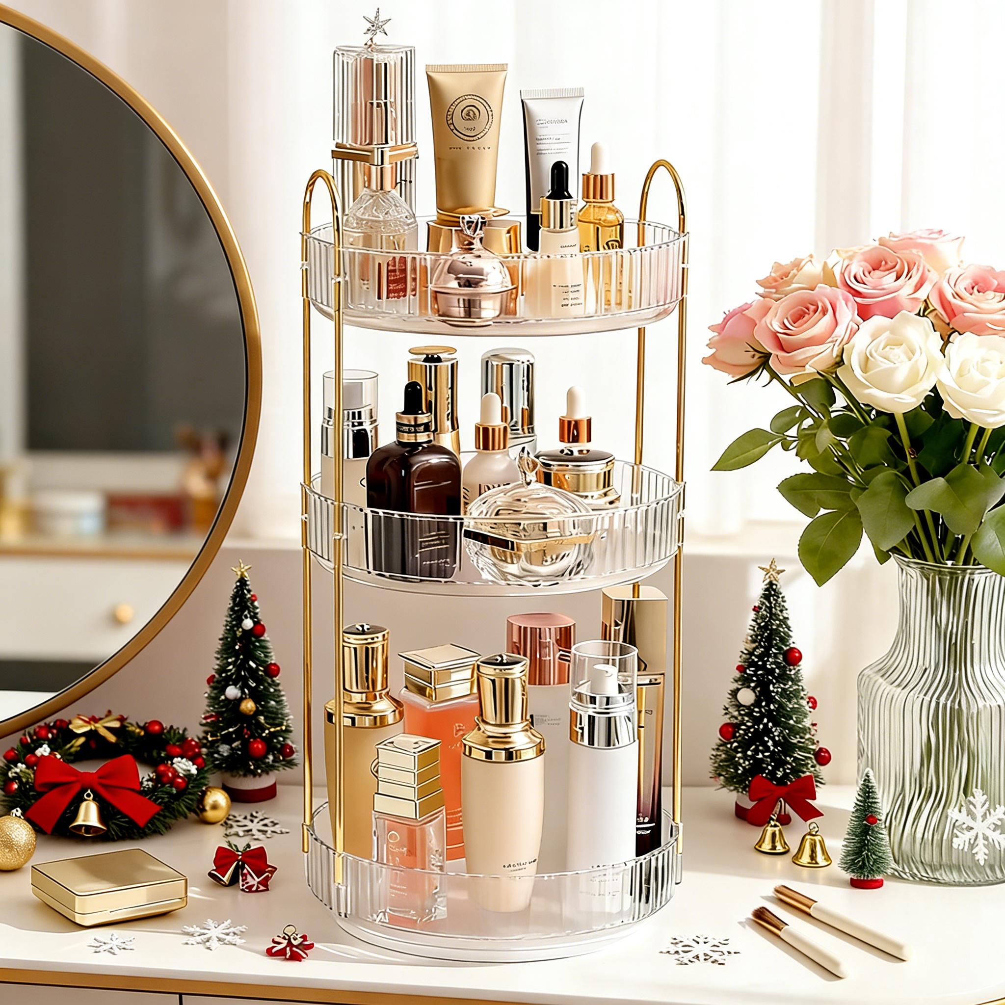 Luxury Transparent Cosmetic Or - Luxury Gold Skincare ulasan dan harga