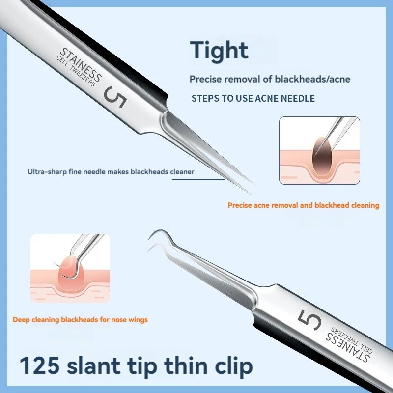 7pcs Stainless Steel Splinter  - Luxury Skincare Acne ulasan dan harga